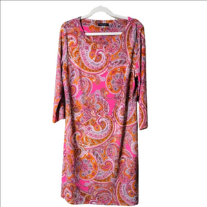 TOMMY HILFIGER Paisley Dress, Size 14